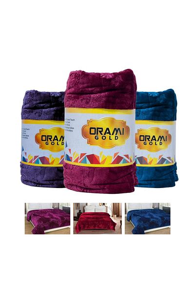 ORAMI GOLD 1 PLY DOUBLE FLEECE BLANKET 1.75 KG