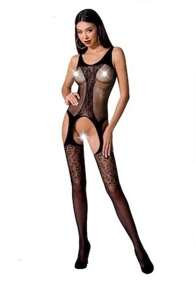 Passion Body erotic BS072, Poliamidă/Elastan, Negru, Mărime universală