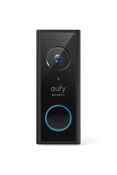 eufy Sonerie video suplimentară S220, wireless, 2K HD, autonomie baterie 6 luni, necesită HomeBase, neagră