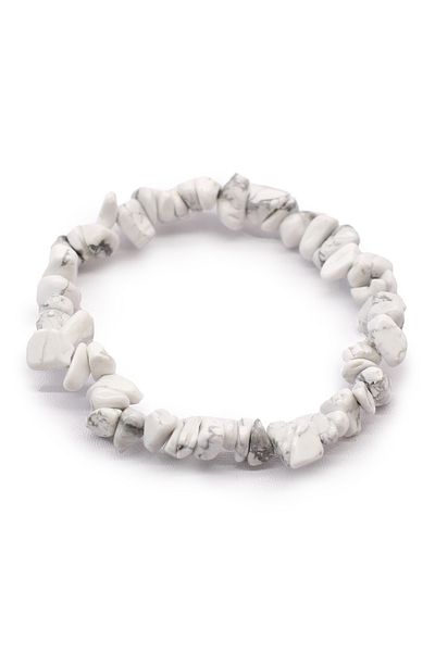 OEM NATURAL WHITE JADE CRYSTALS BRACELET