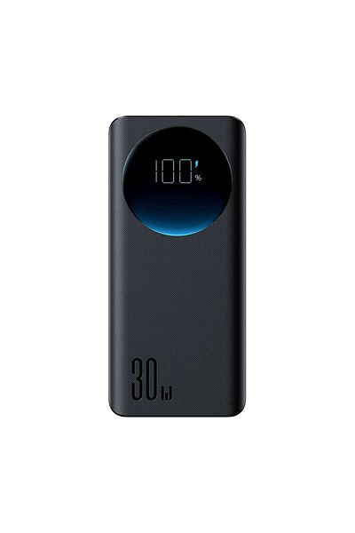 Joyroom Powerbank z latarką 30W 20000mAh + kabel USB-A - USB-C 25cm czarny