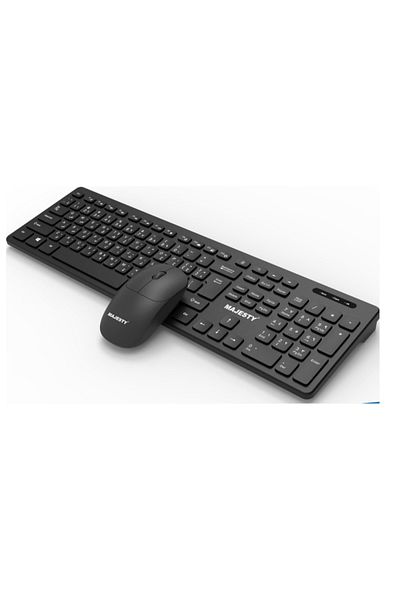 majesty Wireless Keyboard and Mouse Set (Arabic/English) from