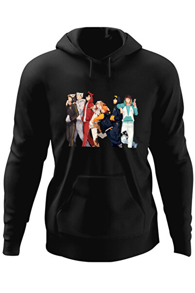 OEM Ανδρική φούτερ με κουκούλα Haikyuu, ομάδα βόλεϊ Haikyu!!