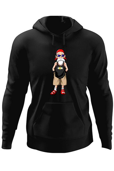 OEM Men's Hoodie Goku Master Roshi Sensei Rocker Anime Kung Fu