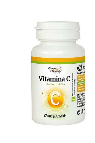 Dacia Plant Vitamin C with Sea Buckthorn and Amalaki 300mg, 60cpr - Dacia Plant