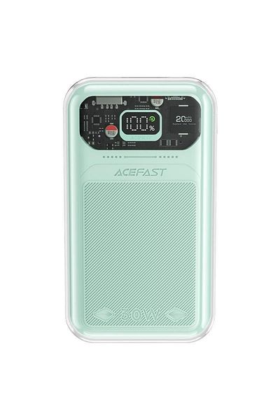 Acefast Powerbank 20000mAh Sparkling Series szybkie ładowanie 30W QC AFC FCP SCP zielony
