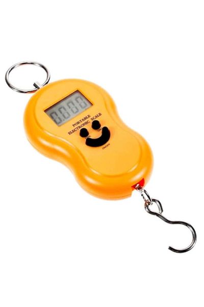 TnsAround Electronic Hand Scale TNS, Maximum Capacity 50Kg, LCD Screen, Yellow