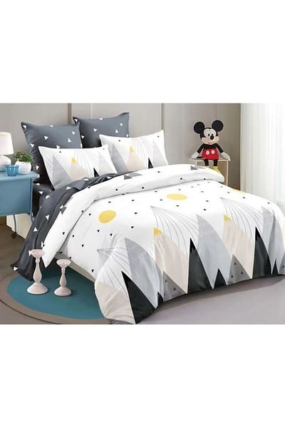 OEM Double Bed Set, Spring, Finet, 6 Pieces, 2 Persons, Mountain Print, 230x250cm