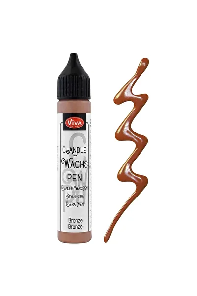 Viva Decor Colored wax for candle decoration, VIVA DECOR, 28 ml Bronze