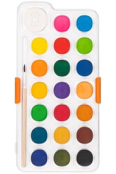 Deli Water Color Cake Paint 21 Color+Brush (EC10-21)