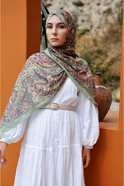 MSCARFS شال حرير فوال قطن بنمط هزار