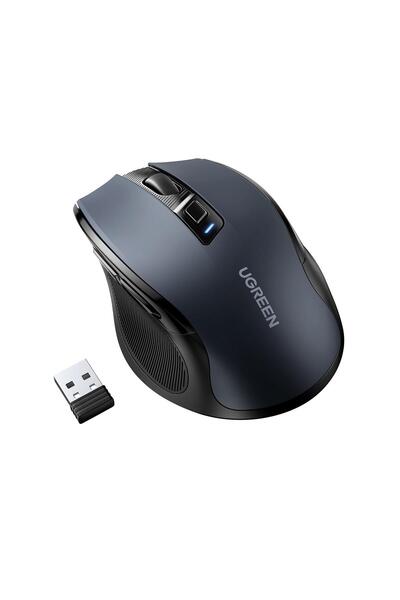 Ugreen 4000 DPI Dual Mode 2.4GHz Kablosuz ve Bluetooth Sessiz Optik Mouse, 90855