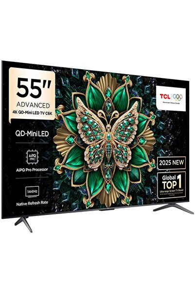 TCL 55C6K 4K UHD Uyumlu  QD-MINILED 55" 144HZ GOOGLE TV
