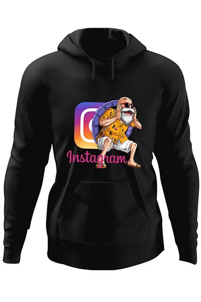 OEM Men's Hoodie Dragon Ball Z Instagram Sensei Grandpa Coach Insta