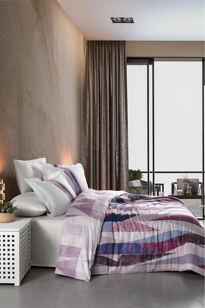 Luoca Patisca Digital Satin Double Duvet Cover Set Prism