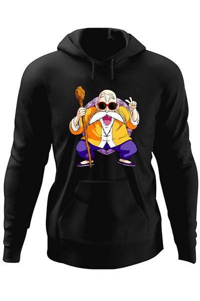 OEM Men's Hoodie Dragon Ball Z Master Roshi Sensei Professor Father-in-Law