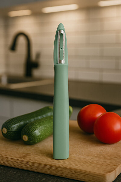 SİHİRLİ AYAKLAR Pastel Colored Plastic Handle Peeler Fruit Vegetable Peeler 17 cm