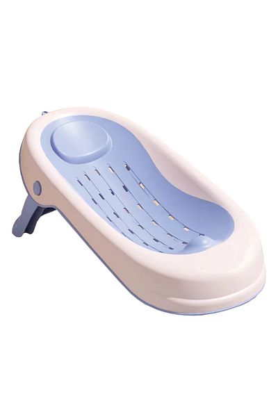 Beberoyal Suport anatomic pentru baie pentru bebeluși, antiderapant, pliabil, 0-12 luni, Mov/roz