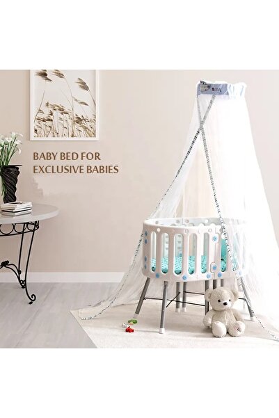 Little Mom Patut multifunctional pentru copii, 3 in 1 Little Mom Blue, cu 3 configuratii distincte, cadru din o