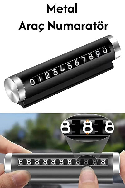 Plodna House Araç İçi Çevirmeli Ayarlanabilir Torpido Numaratörü