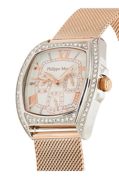 Philippe Moraly Stainless Steel Analog Wrist Watch LS1140QCRW