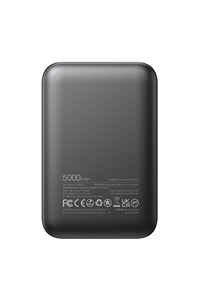 Joyroom Baterie externă JR-PBF13 5000mAh 2.4A 2x USB-A 1x USB-C - neagră