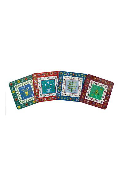 Magnetella Coasters, traditional Romanian gifts, Oltenecian Carpet, MB114