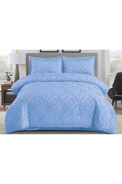 OEM Bed Linen, Grofat M4, 4 Pieces, 2 Persons, 230x250cm, Light Blue