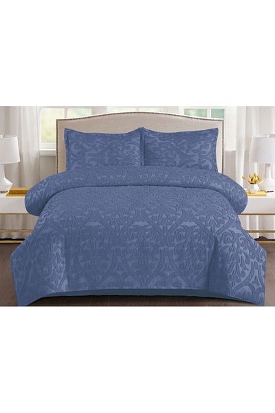 OEM Bed Linen Set, Grofat M6, Uni, 4 pieces, for 2 persons, 230x250cm, Navy Blue