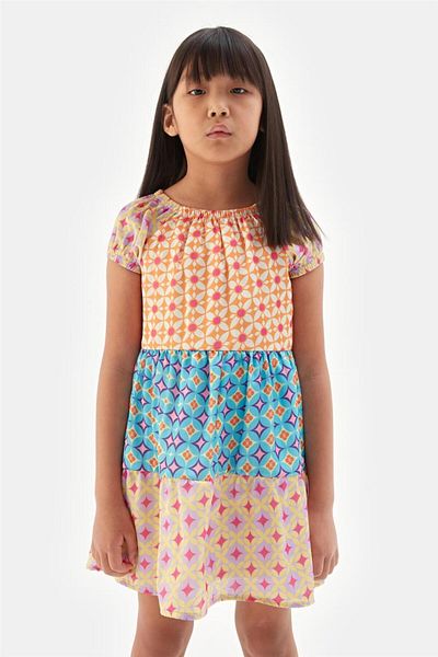 Tyess Girl Patterned Dress