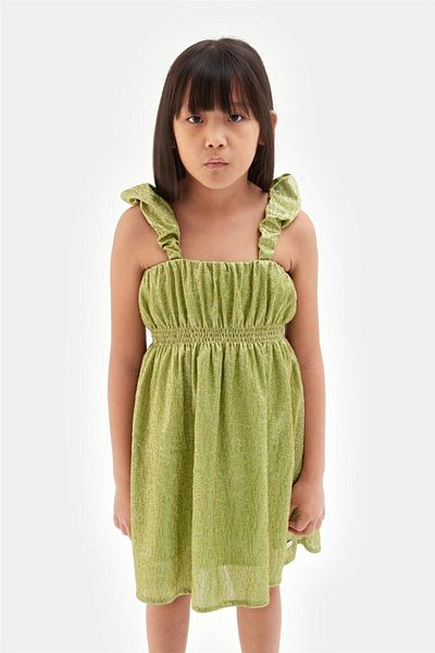 Tyess Girl Green Dress
