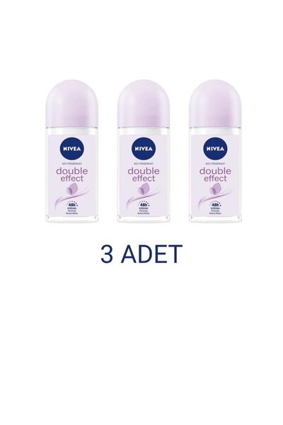 NIVEA Double Effect Kadın Roll On Deodorant 50 Ml x 3 Adet