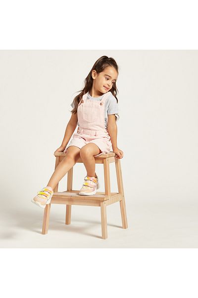 Juniors Solid Dungarees with Pockets