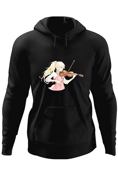 OEM Men's sweatshirt Violin Your Lie in April Dragobete Valentines Day