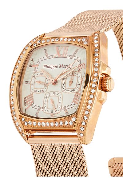 Philippe Moraly Stainless Steel Analog Wrist Watch LS1140QRI