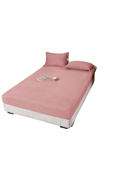 OEM Bed Sheet and 2 Pillowcases, Cocolino, 3 Pieces, 160x200cm, Dusty Pink