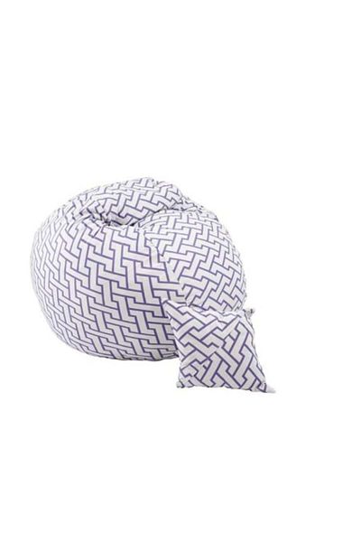 Pufrelax Set Fotoliu Matusalem cu Perna, Material Textil - Zappity Purple