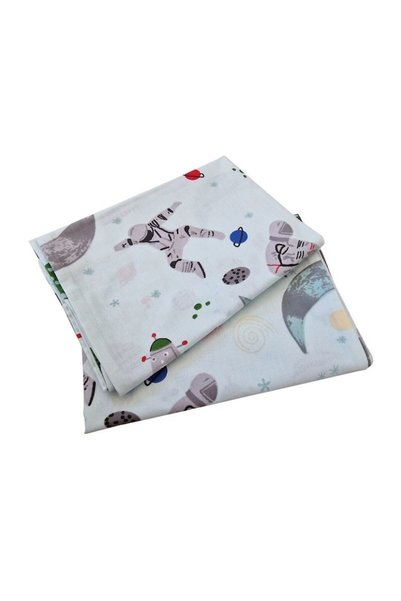 ARIALE Set 2 fețe de pernă, Planets ARIALE, 50x70cm, bumbac ranforce, multicolor