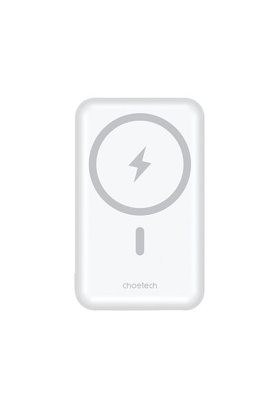 CHOETECH Powerbank 10000 mAh 20W MagSafe USB-A USB-C funkcja podstawki - biały