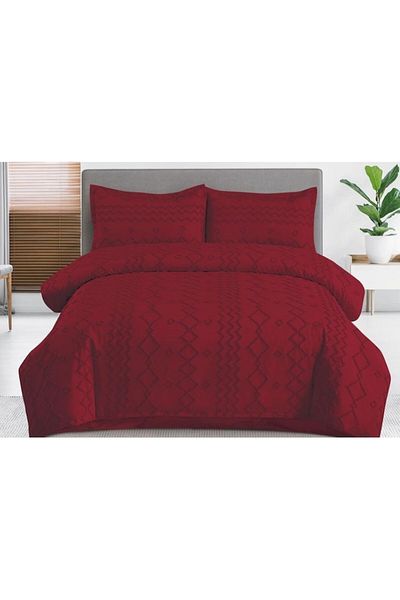 OEM Bed linen set, Grofat M5, Uni, 4 pieces, 2 people, 230x250cm, Bordo