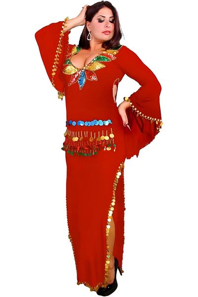 Generic Egyptian Dance Dress for Costumes, Long Party Dress