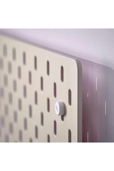 IKEA Skadis Double-Sided Multi-Purpose Board, Beige and Pink, 56X56 cm