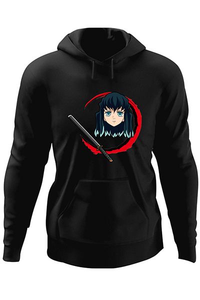 OEM Demon Slayer Muichiro Tokito Katana Men's Hoodie
