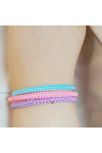 Crystal Atelier Unisex 3-Piece Macrame Braided Elevator Bracelet-Gift Bracele...