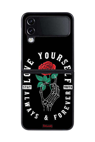 Tolwak غطاء حماية لهاتف Samsung Galaxy Z Flip 4 - أحب نفسك دائمًا