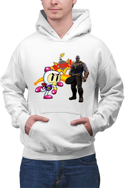 OEM Men's Hoodie Thanos Bomberman Accident Hurt