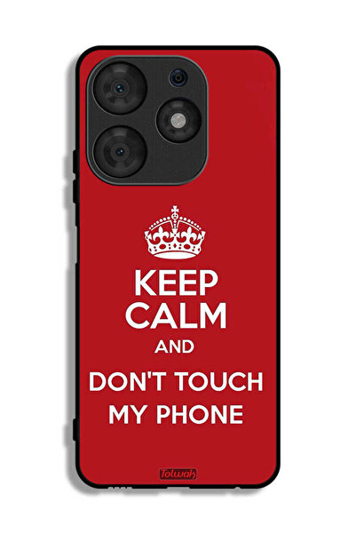 Tolwak Tecno Spark 10 Pro Protective Case Cover Keep Calm And Dont Touch My P...