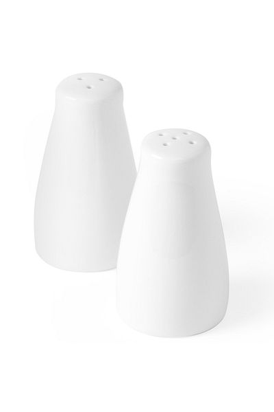 HENDI Set de condimente solniță și piperniță, porțelan alb - 786413