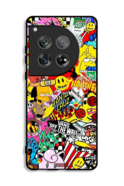 Tolwak غطاء حماية لجهاز OnePlus 12 بملصق أبيض فاتح