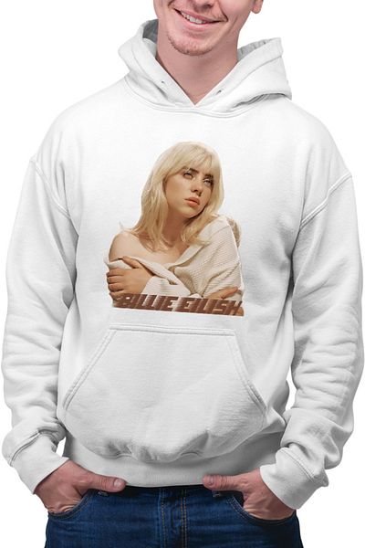 OEM Men's Hoodie Billie Eilish Angelic Figure Pop Music Teenager